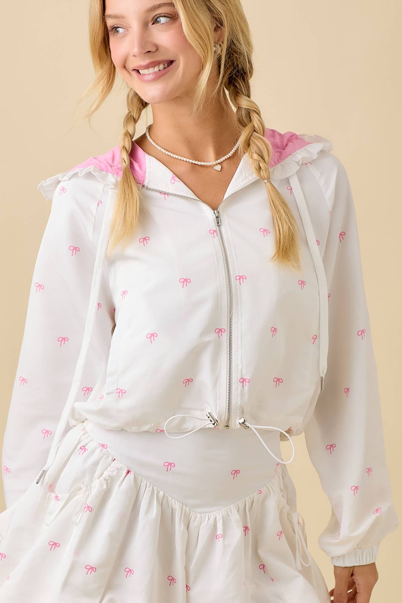 Windbreaker Jacket With Mini Skort