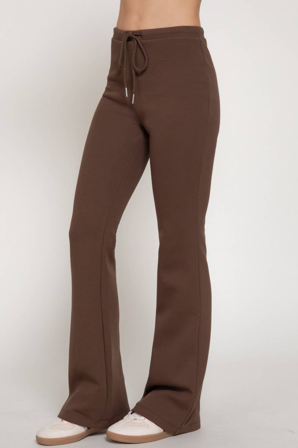 Flare Knit Pants W/ drawstring