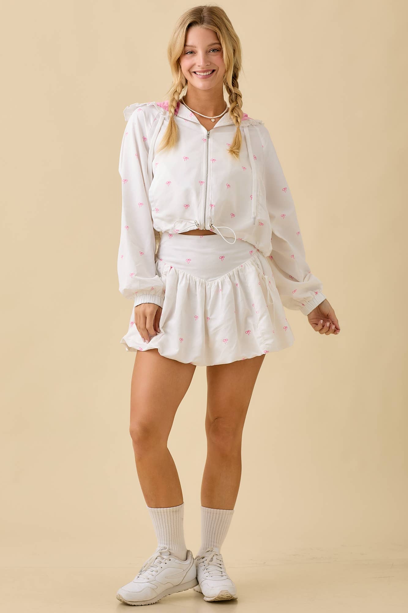 Windbreaker Jacket With Mini Skort