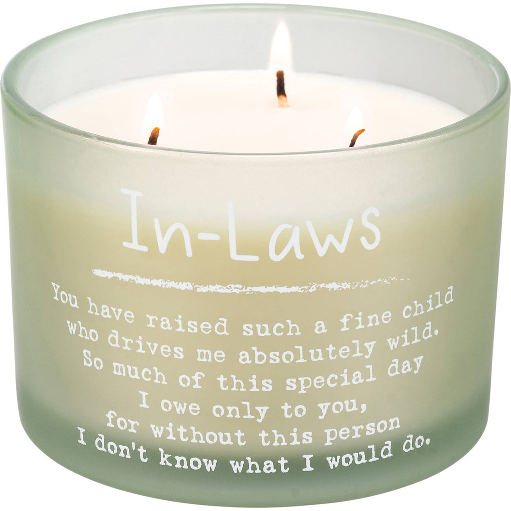 In Laws Poetry Candle