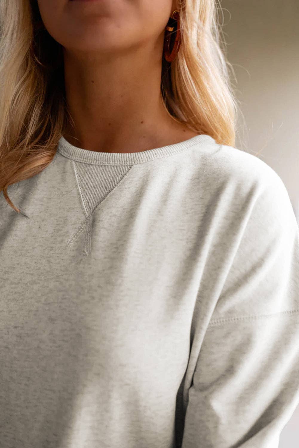Classic Crew Neck Ruffle Hem Mini Dress