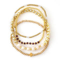 MULTI BALL PEARL CHAIN STRETCH BRACELET | 40B5183