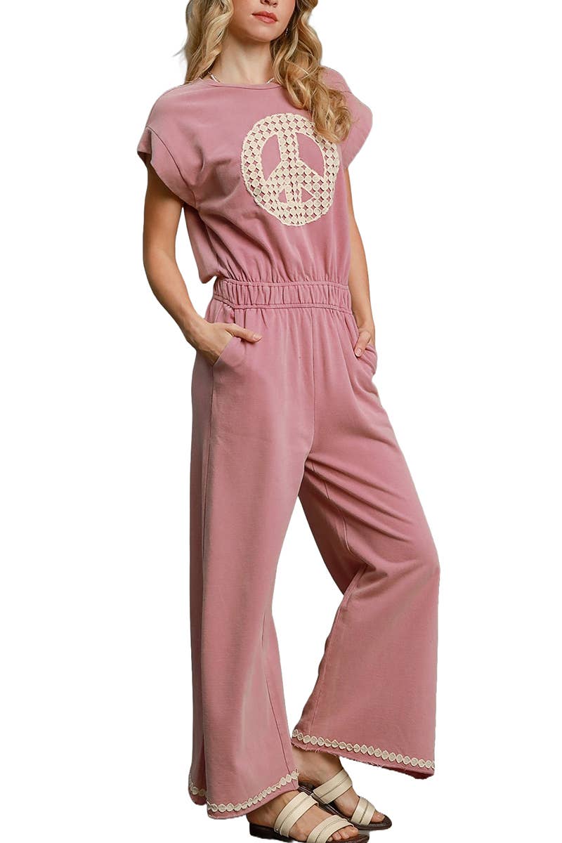 Mineral Washed French Terry Jumpsuit