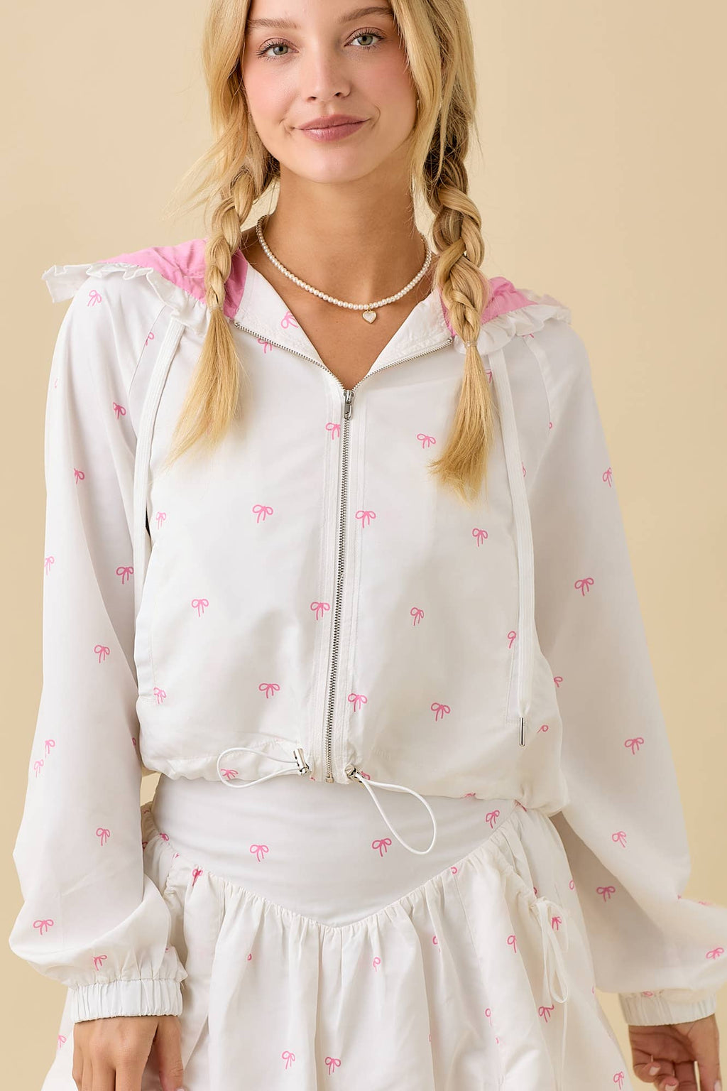 Windbreaker Jacket With Mini Skort