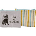 Love My Frenchie Recycled Zipper Wallet