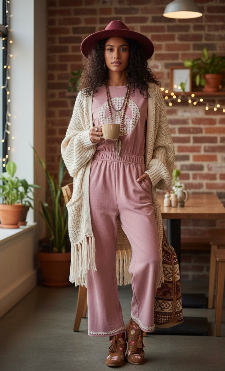 Mineral Washed French Terry Jumpsuit