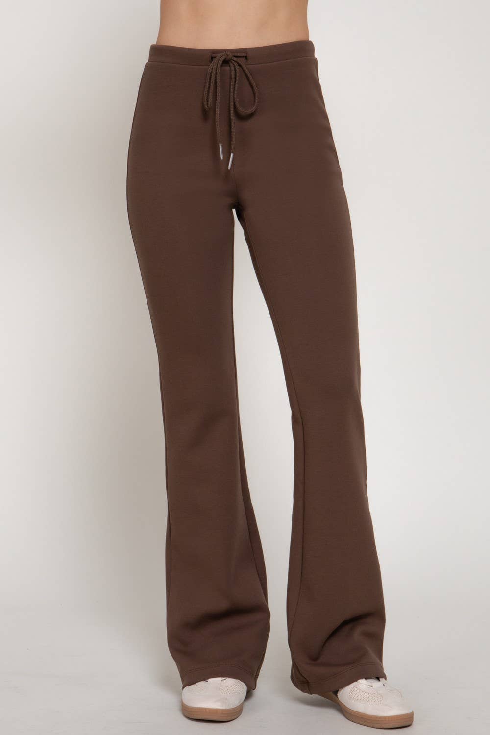 Flare Knit Pants W/ drawstring