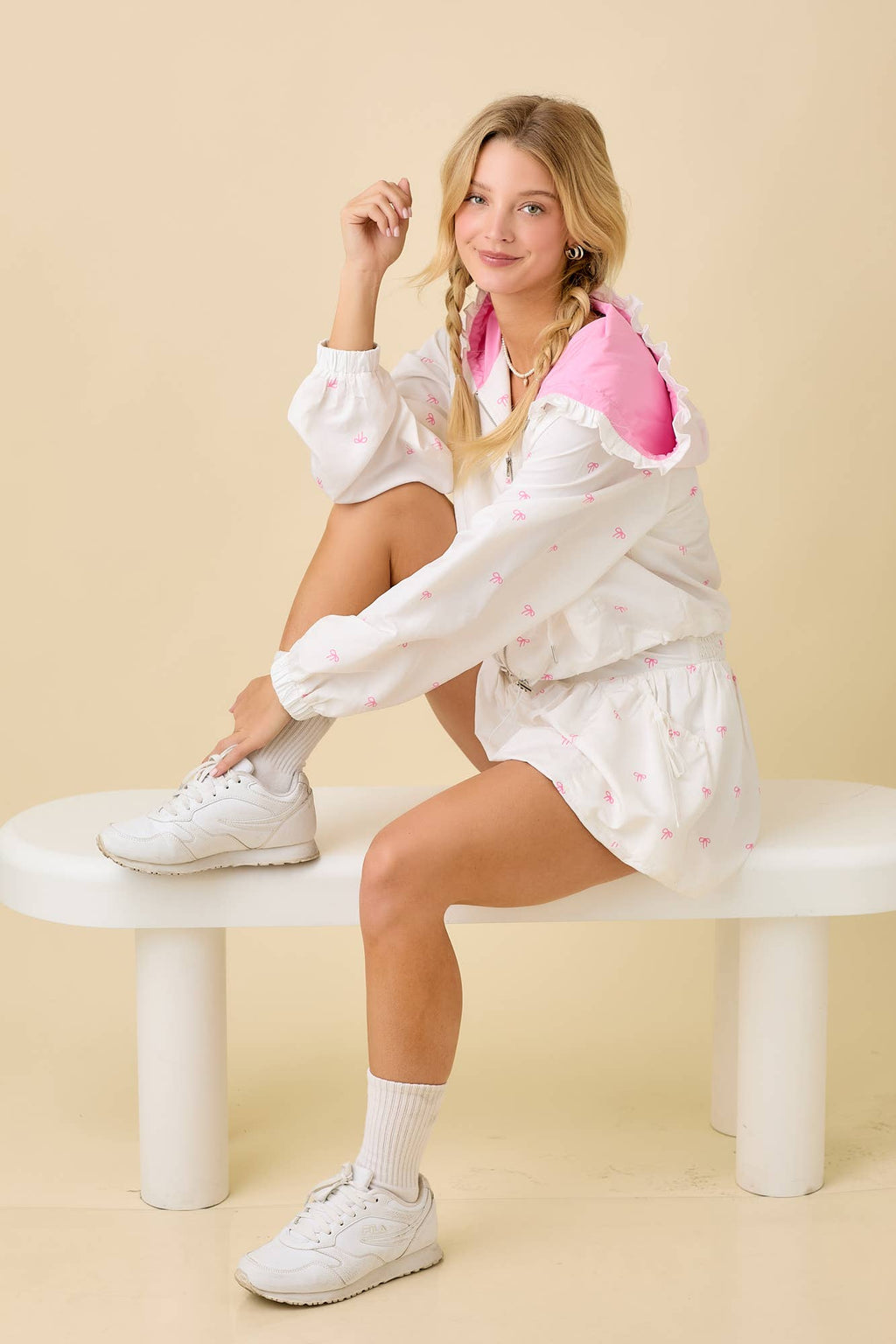 Windbreaker Jacket With Mini Skort