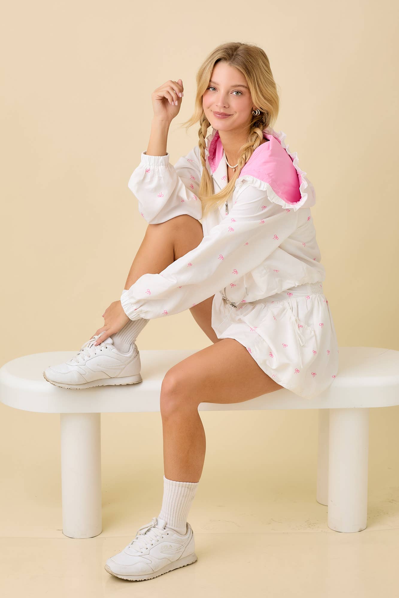 Windbreaker Jacket With Mini Skort