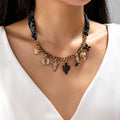 CHARM ANIMAL SCARF NECKLACE-WESTERN CROSS BOOT HAT |80N92703