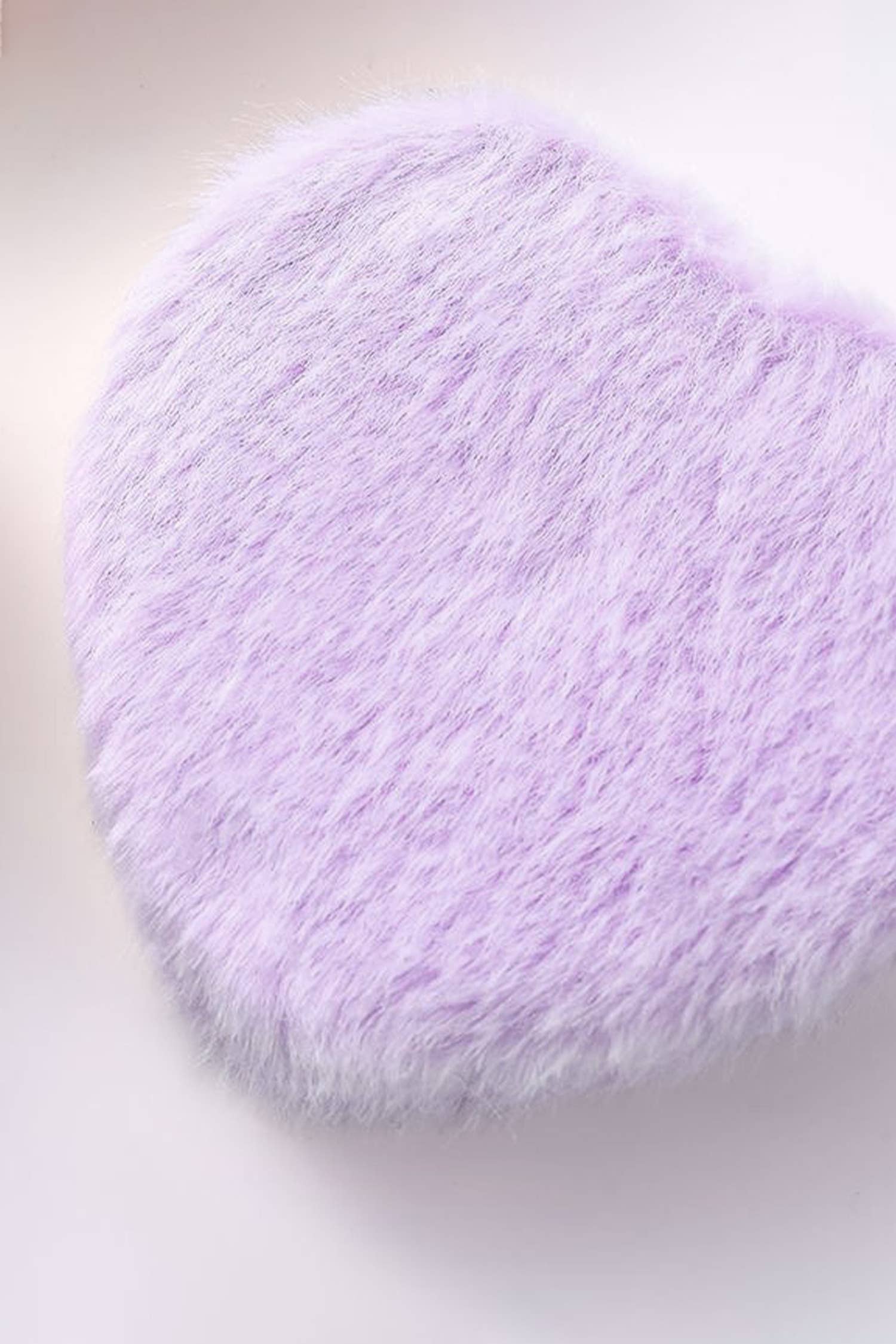 Heart Shape Double Sides Fluffy Cute Mini Cosmetic Mirror