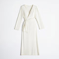 Winter White Wrap Dress